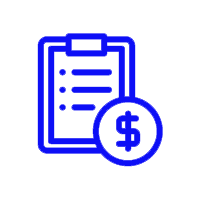 clipboard with dollar sign icon